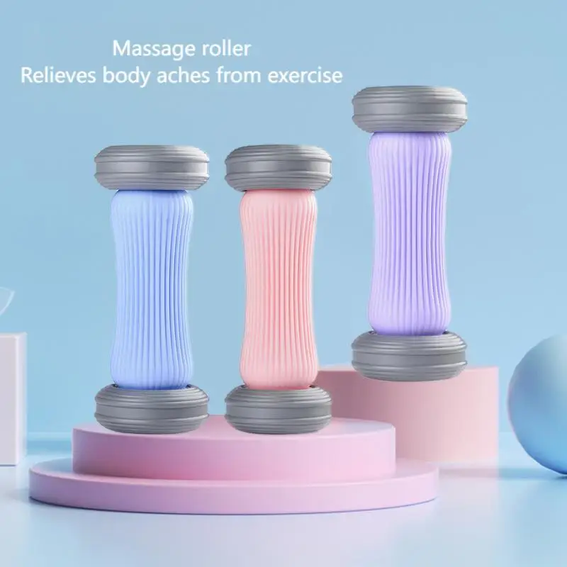 New Lazy Foot Acupoint Massage Roller Wheel Muscle Relaxation Foot Massage Wheel with Hand Grips for Pain & Fatigue Relief