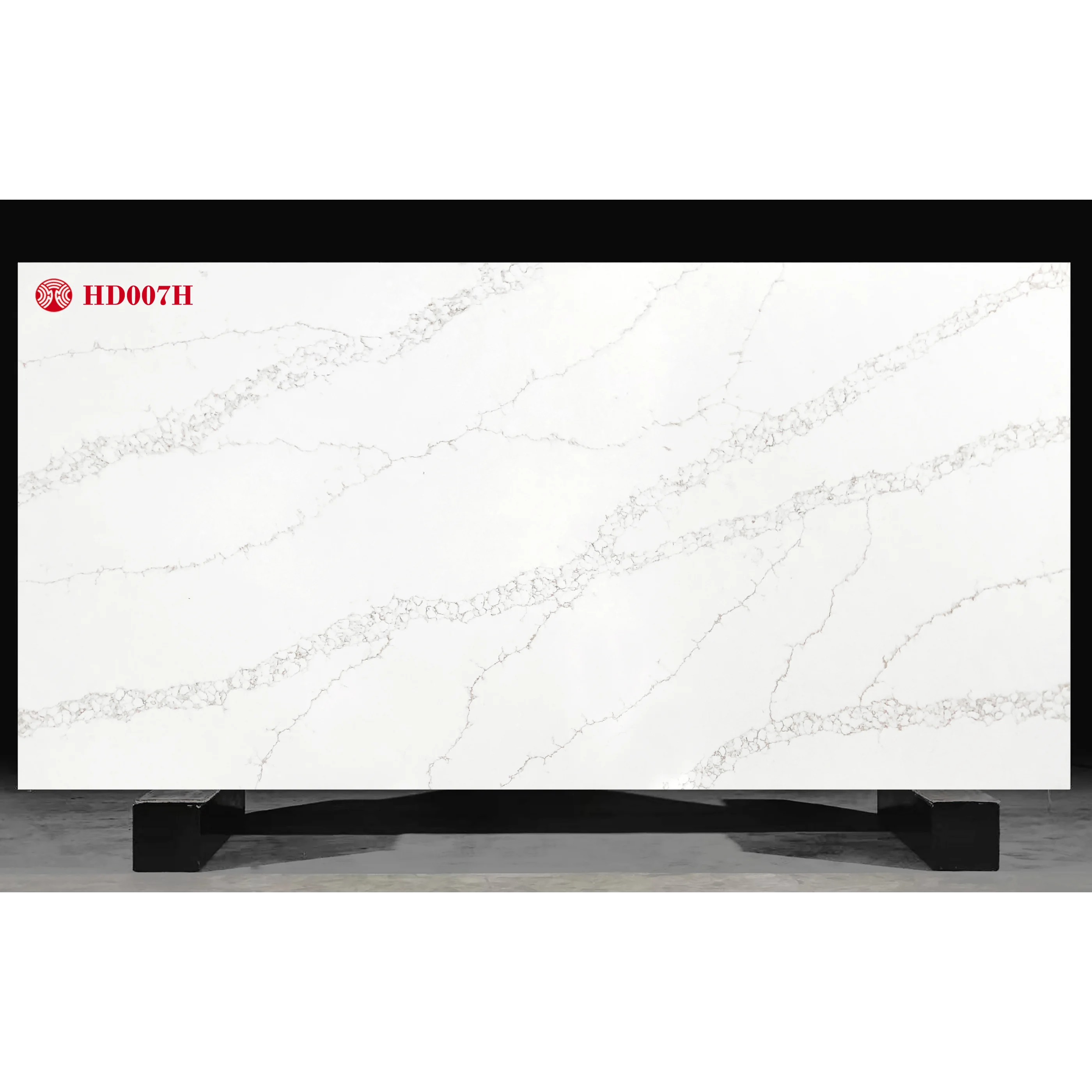 Factory Direct Supply Price Modern Finish White Color Artificial Quartz Slab Stone for Kitchen Bathroom Kitchen Island Table Top