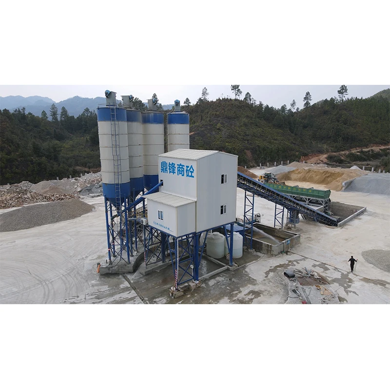 Factory Direct Sale 90m3/h Double Shaft Forced Mixer HZS90 Ready Mixed Concrete Batching Plant