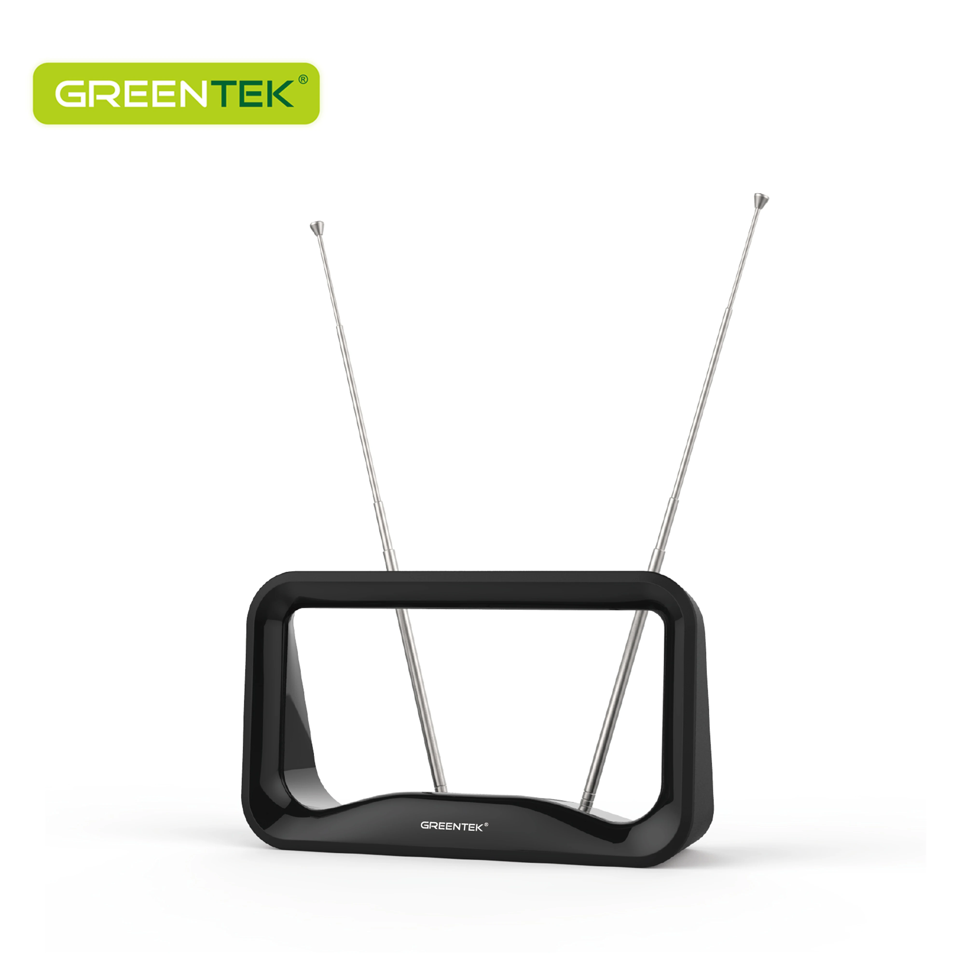 GREENTEK Amazon Hot Selling Plastic Black Digital Indoor TV  Antenna