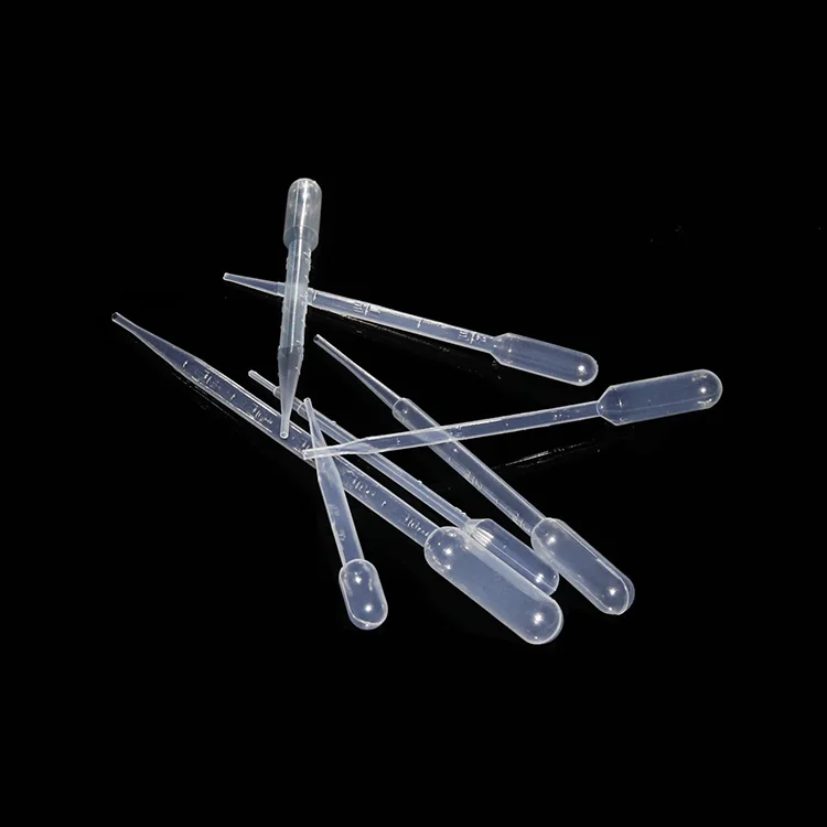 0.1ml 0.2ml 0.3ml 0.5ml 1ml 2ml 3ml 5ml 10ml plastic disposable pasteur pipette transfer pipette