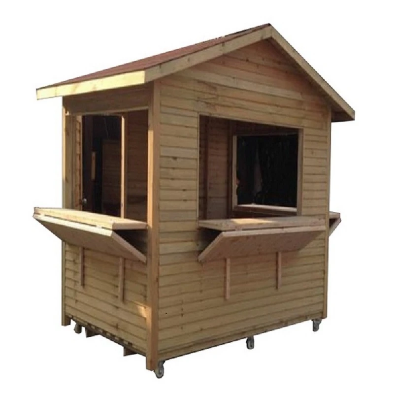 Prefabricated wooden house for living wooden garden house use for outdoor kiosk
