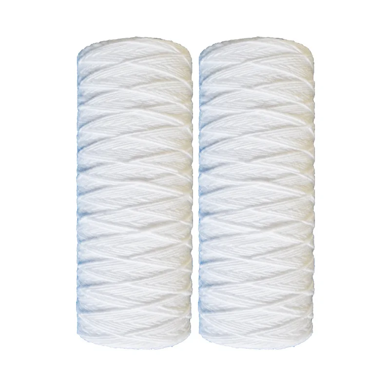 PP Polypropylene Sediment String Wound Water Filter Cartridge 10 Inch for Water Filtration Pretreatment