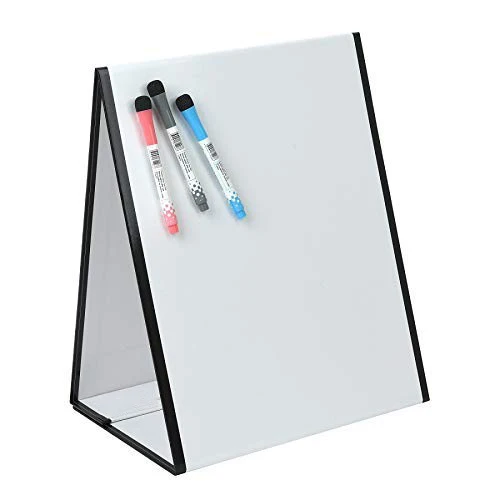 Tabletop Magnetic Easel Whiteboard & Washable Blackboard  Drawing Art Black Board Educational Kids Toy