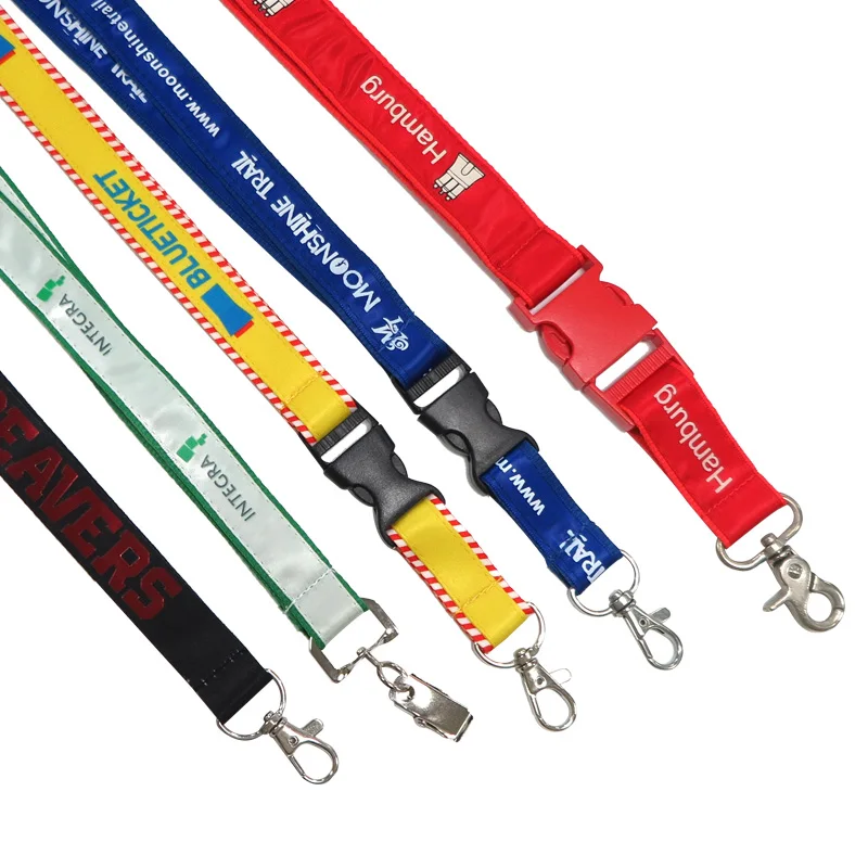 Поставщик изготовленный на заказ сублимационный нейлоновый шнурок для украшения тканый Печатный медали/значка