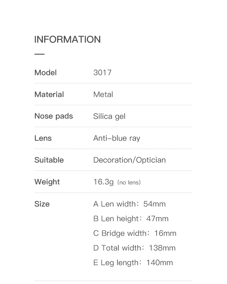 Luxury trend metal eyeglasses frame  spring fashion ladies optical prescription glasses frame anti blue light glasses for girl