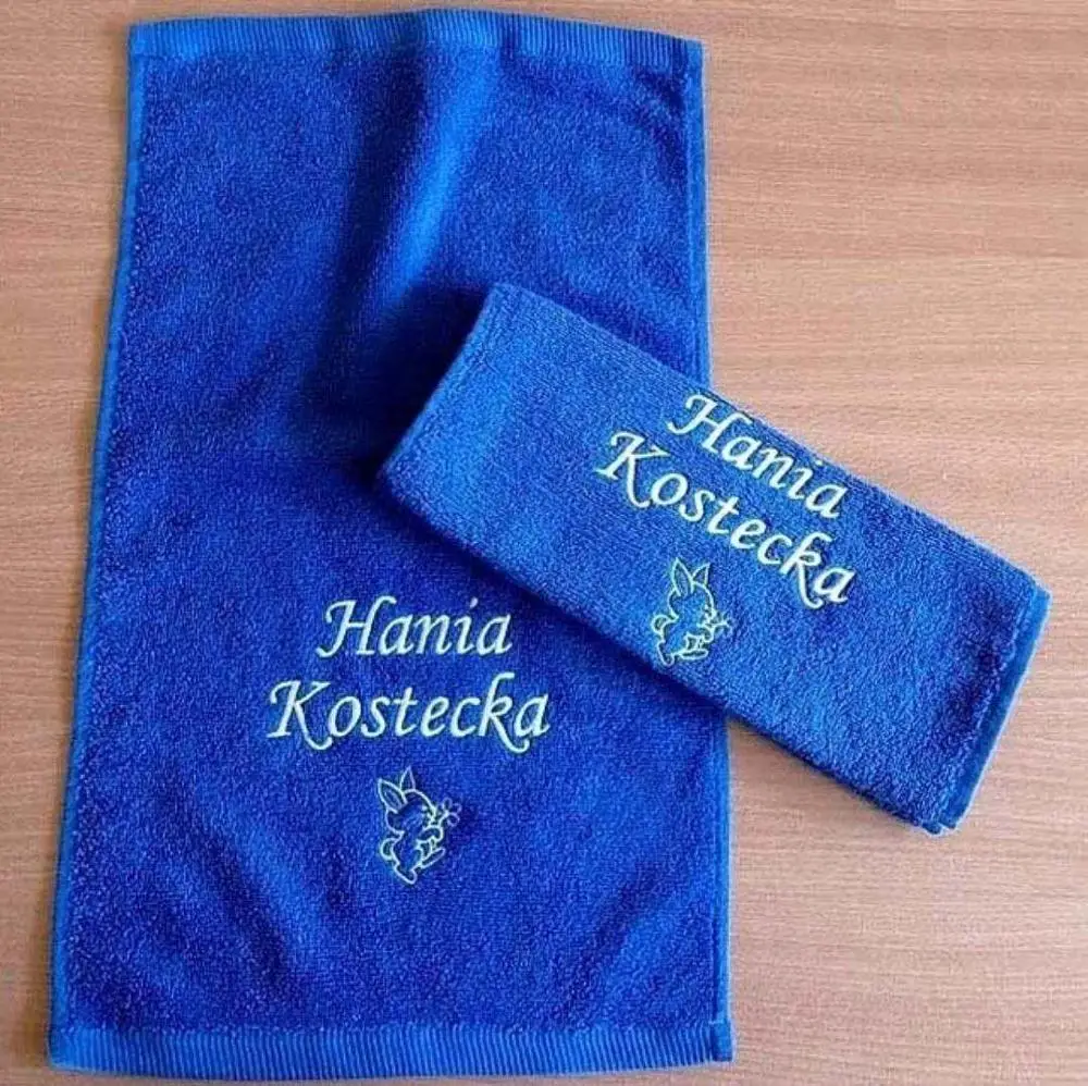 Махровое полотенце из 100% хлопка с вышивкой под заказ