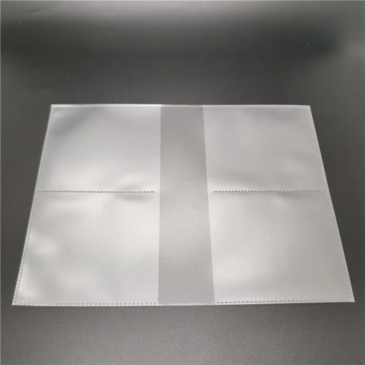 Matte finish photo album pages 4 pocket photo pages card sleeves fit family photo