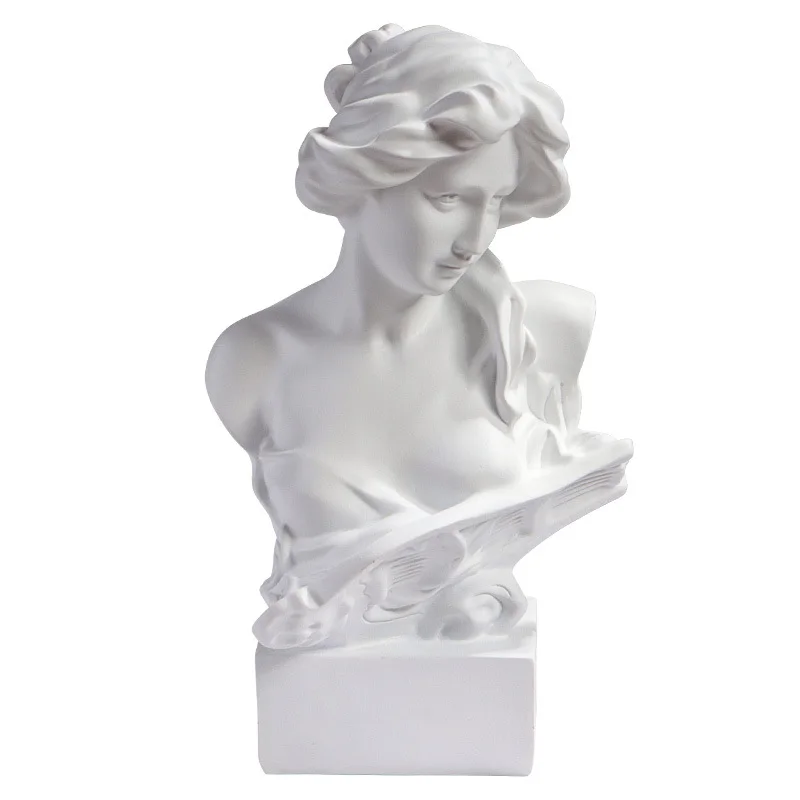 European style female figure statue resin decoration living room art painting sketch artistic soft decoration
