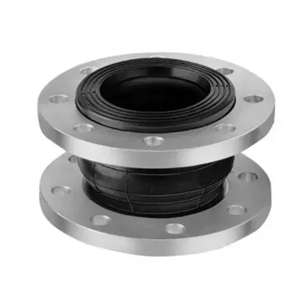 pipe flexible double sphere resilient arch rubber expansion joint bellows compensator single ball flange connection