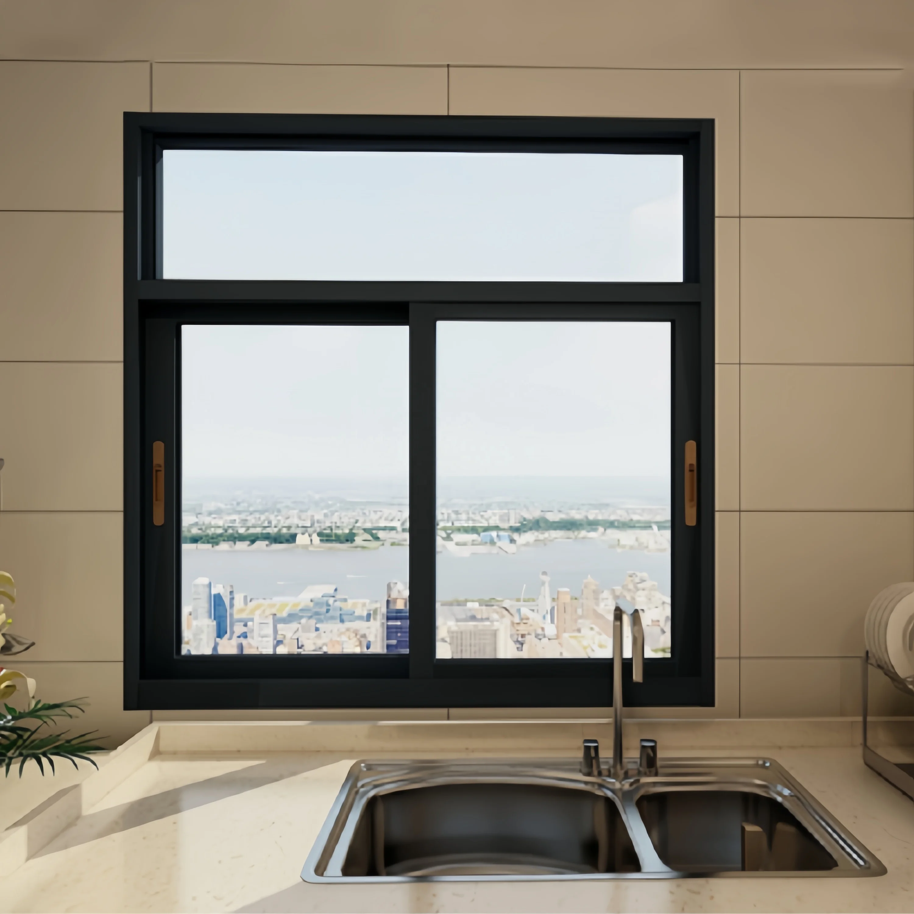 customized Cheap Price Profile Glass Sliding Windows Latest Designs Aluminum Alloy Frame Horizontal Sliding Window for sale