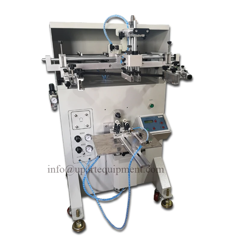 Automatic Flatbed and Round Silk Screen Printing Machine Square Bottles Screen Printers Cylinder Serigraphy Machine For Sale