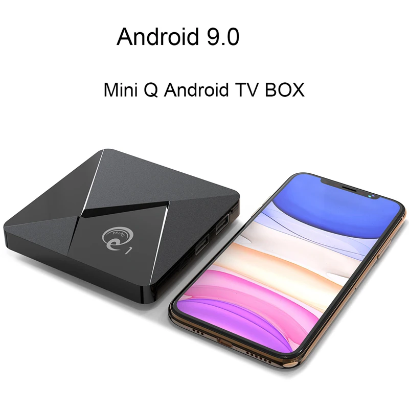 Q1 MINI Smart TV BOX Android 9.0 Youtube 2GB 16GB RK3328A TV BOX Quad Core 2.4GHz WIFI 4K Android TV Box