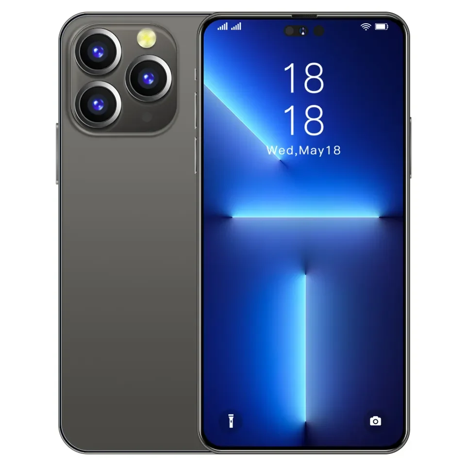 Brand New Original Smartphone i14 Pro Max 6.7 inch Full Screen 16GB+1TB  Face ID 6800mAh 5G 3g&4g smartphone