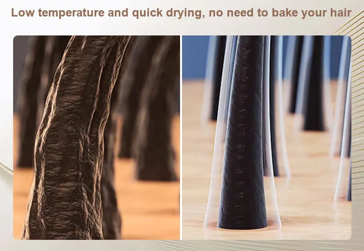 popular Low db Fast Drying Low Noise Blow Dryer Professional Ionic Hair Dryer for Home  Travel high speed hair dryer at home