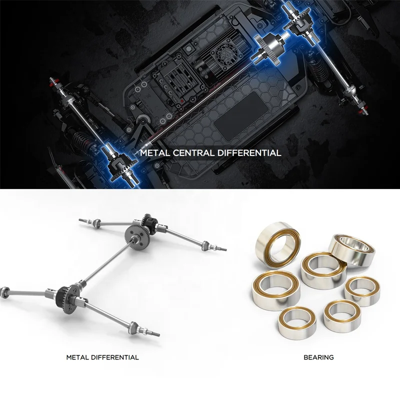 MJX R/C Hyper Go 10208 Remote Control 4WD Electric RC Trail Truck 1:10 Scale 4X4 APP Real Time Tuning All Metal Gear DVD Diff