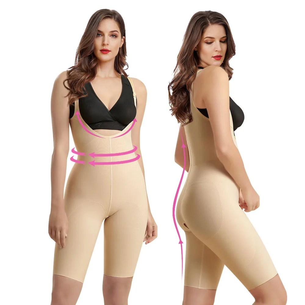 Wholesale High Compression Surgical Garment Medical Slim Full Bodysuit Stage 1 Fajas Colombianas Post Surgery Shapewear