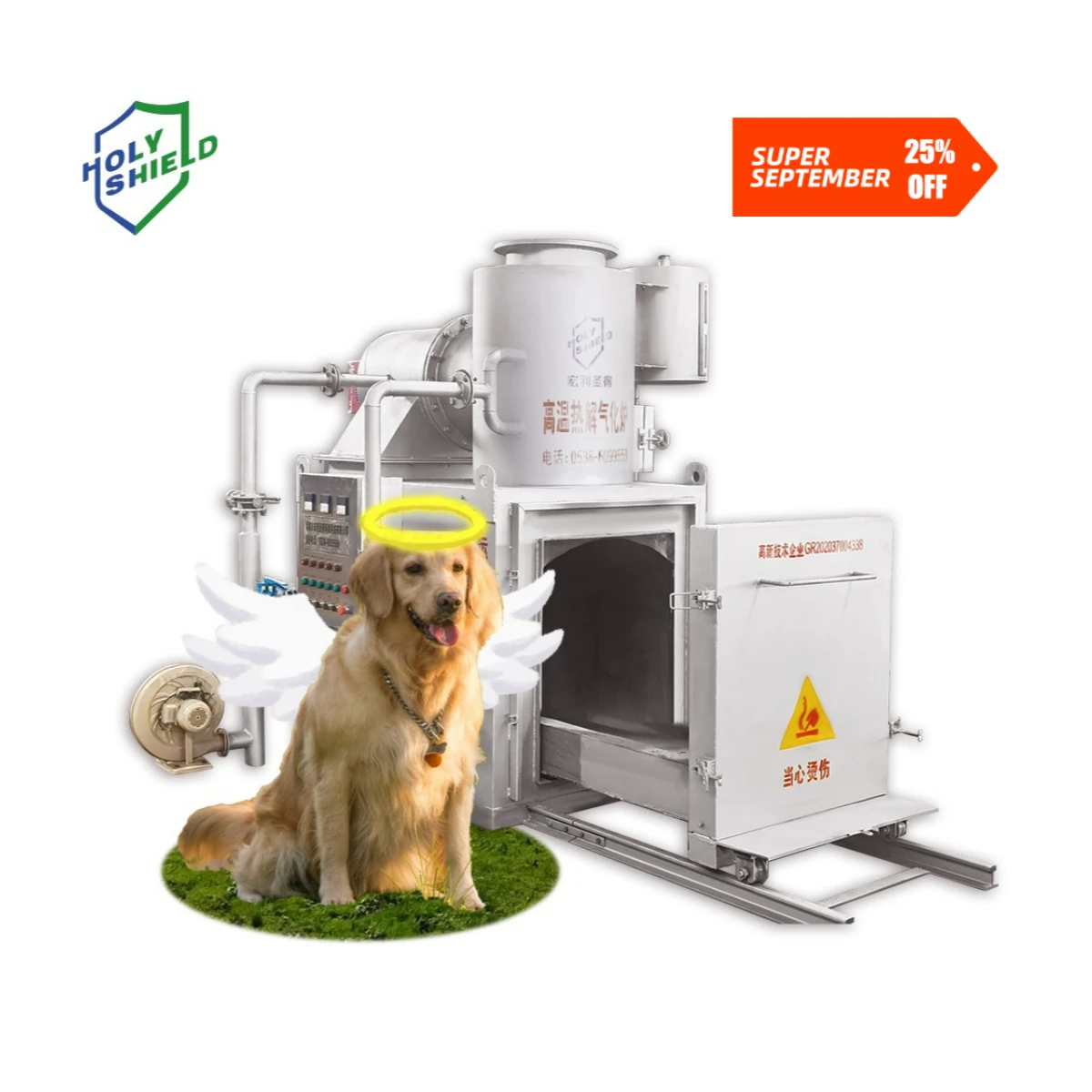 Non-smoking Pet Crematorium Small incinerator, waste management equipment for animal breeding centers, and a chicken incinerator