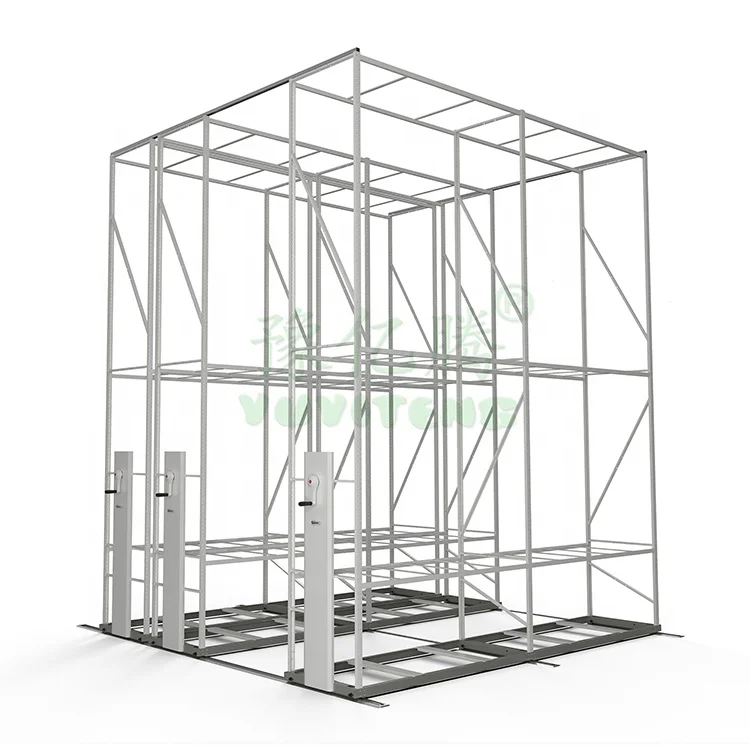 Medical Plants Mobile Growing Rack Multiple Tier Hydroponic Vertical Grow Rack