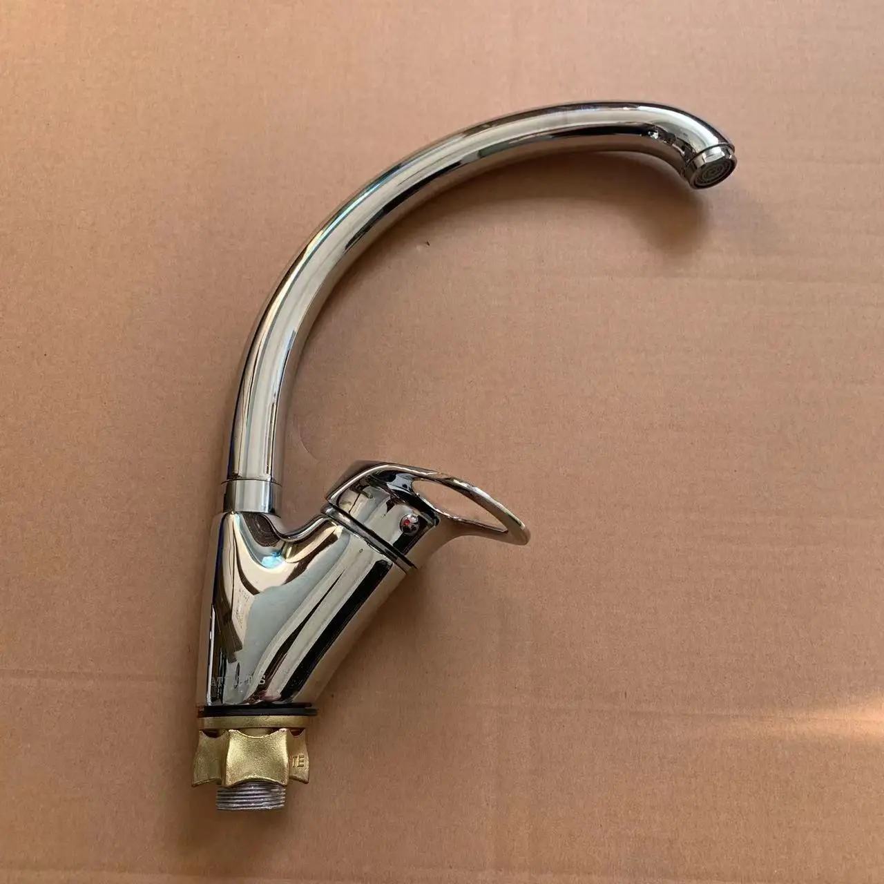 ATLANTIS Sanitary ware taps chrome finished deck mount single handle kitchen tap and mixer