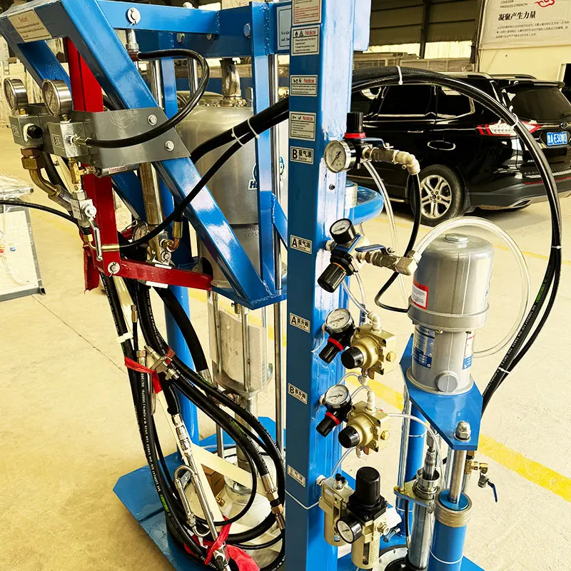 Two Component Sealant Spreading Coating Machine Insulating Glass Double Glazing Making 2 Component Sealant Extruder