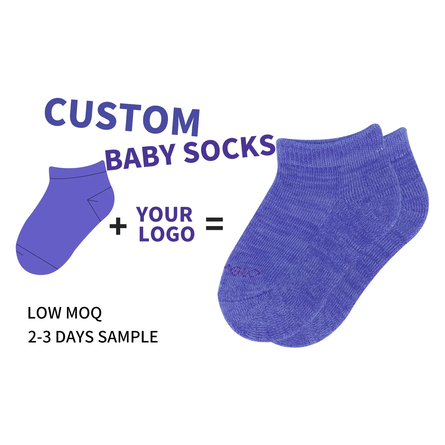 Breathable warm soft cozy winter kids socks organic cotton ribbed custom infant baby newborn girl boy socks