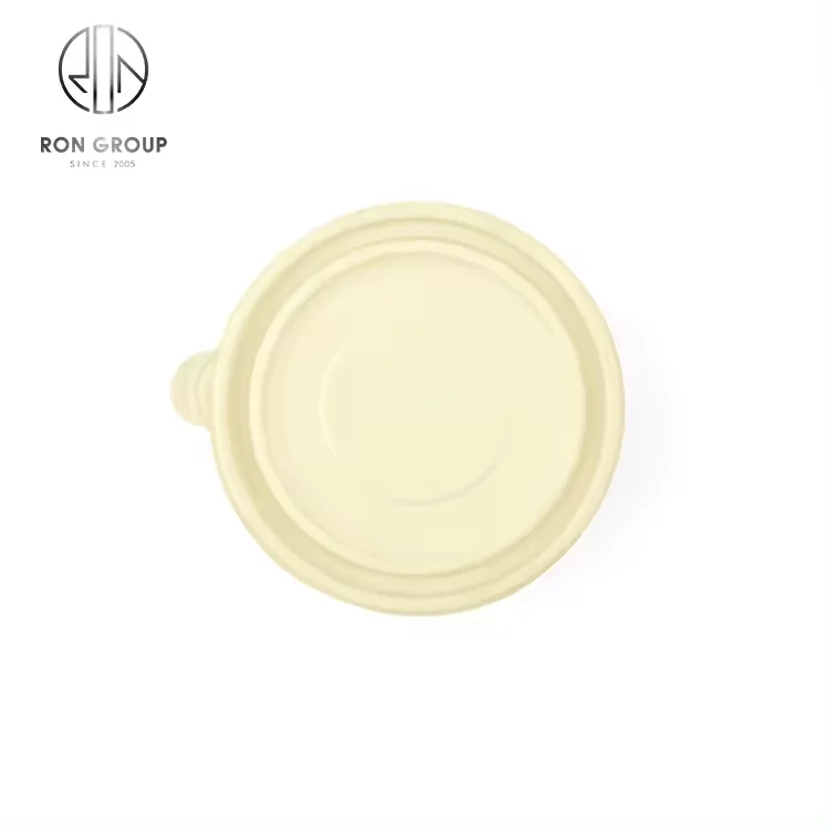 Disposable Eco Friendly Microwavable Takeaway Degradable Corn Starch Food Container Round Bowl 350ml