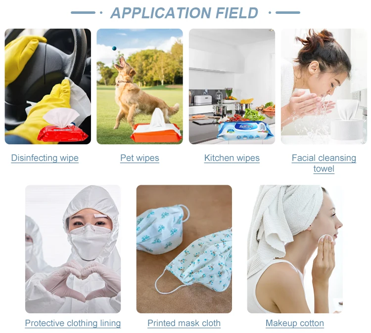Hot Sale Polyester/Viscose Plain Spunlace Nonwoven Fabric For Disposable Cotton Rag