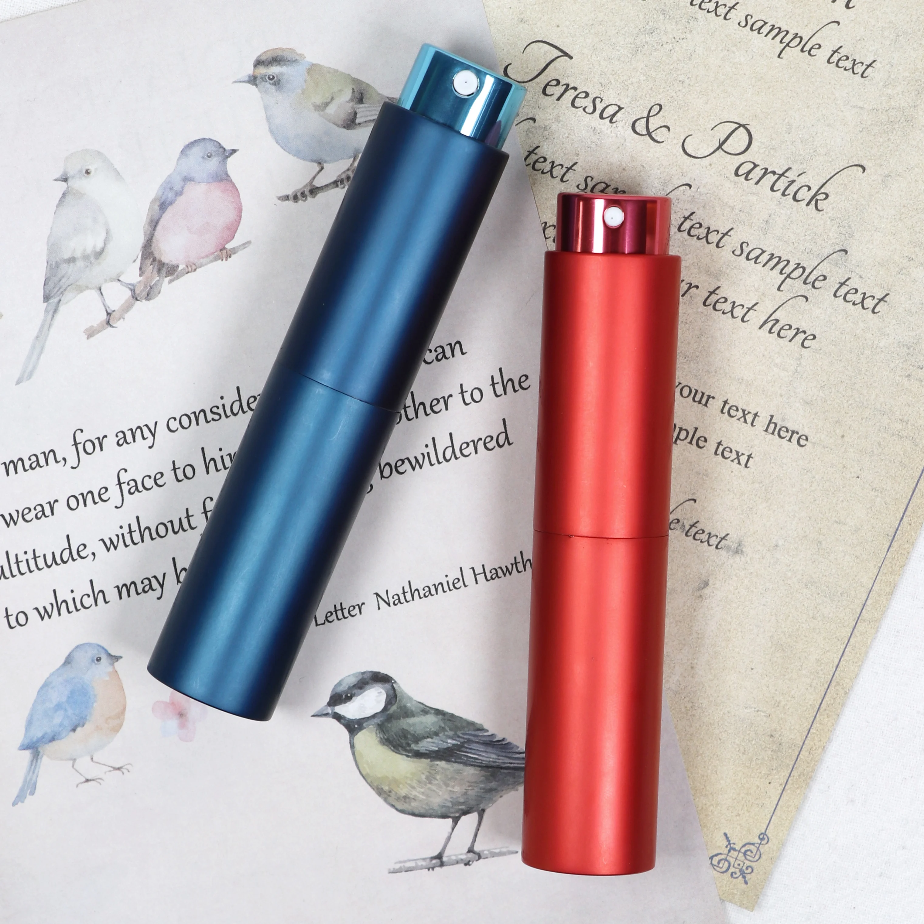 Luxury Mini Pocket Size 10ml Perfume Bottle Atomiser Refillable Round Portable Travel Refill Metal Spray Bottle