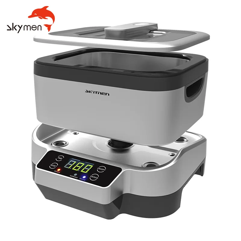 Skymen 1.2L Ultrasonic Cleaner Dental Teeth Cleaning Tools Detachable Ultrasound Denture Bath Ultrasonic Cleaner 1000ml
