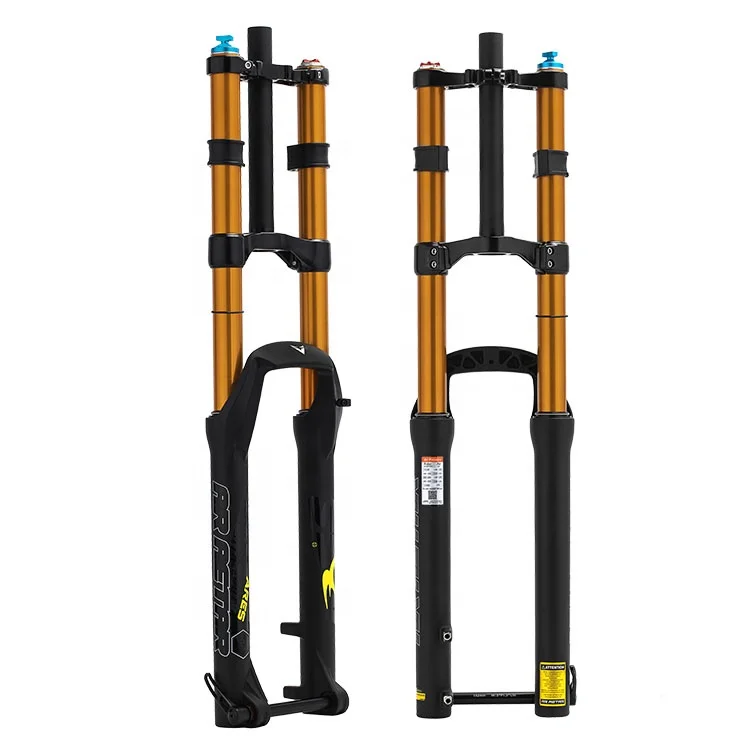 Double crown suspension fork AIR Hydraulic lock out bike fork 27.5/29 mtb suspension fork