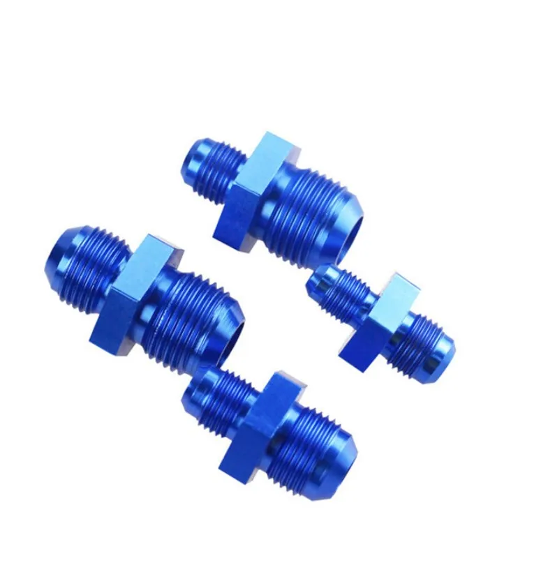 10 AN to 3/8 NPT Fitting wholesale return port fitting Blue Straight Adapter Factory JIAX