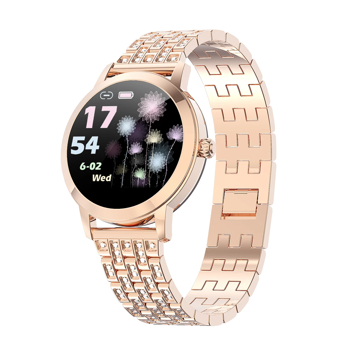 Smart Wrist Watch Sport Women Heart Rate Monitor Health  Ip68 Metal Strap Smartwatch