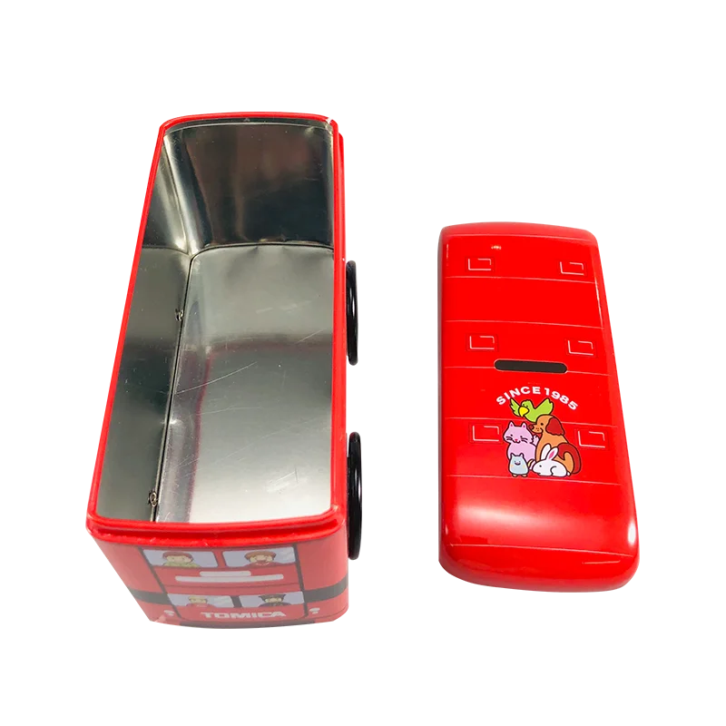 
New Gift Decoration Hot Lovely High Quality Small Storage car bus metal tin box 