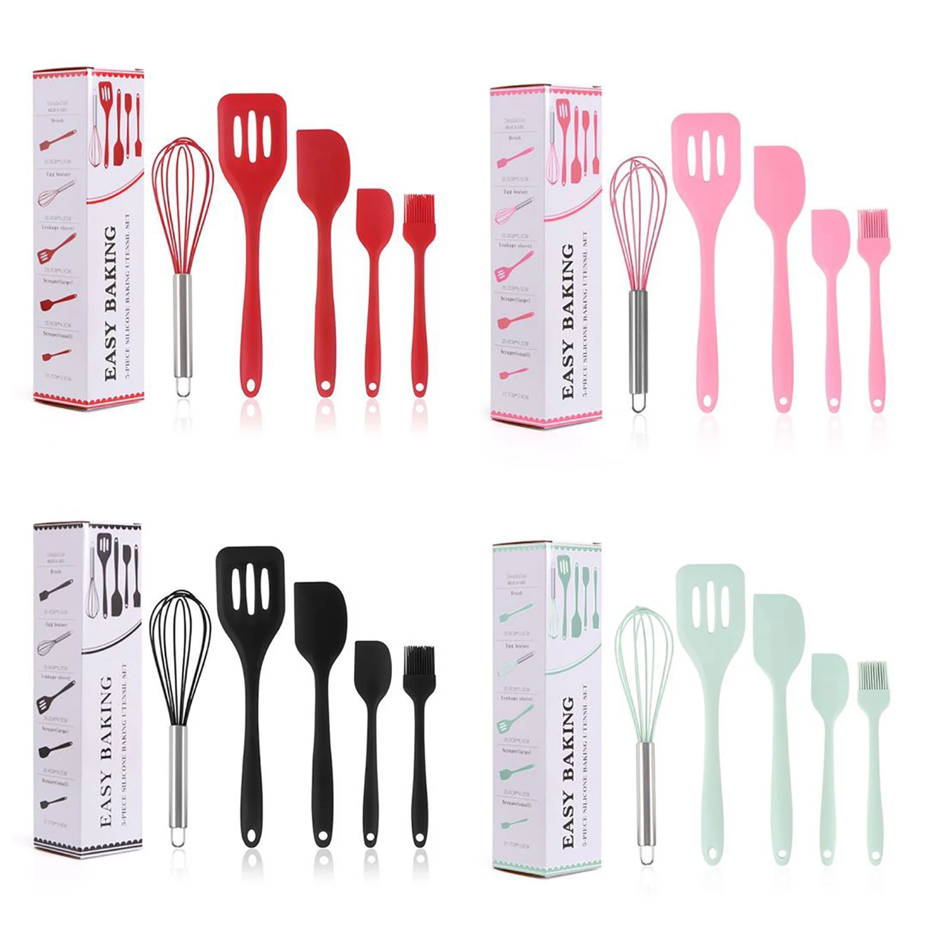 High Quality Mulit Size Stainless Steel Non-stick Food Clips, Food Grade Silicone Kitchen Family Used Food Tongs