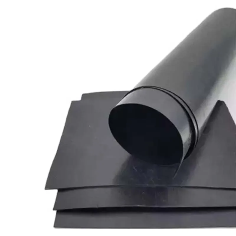 Подводка для пруда Водонепроницаемая листовая Рыбная ферма грубая 1 5 мм односторонняя текстурированная геомембрана из HDPE