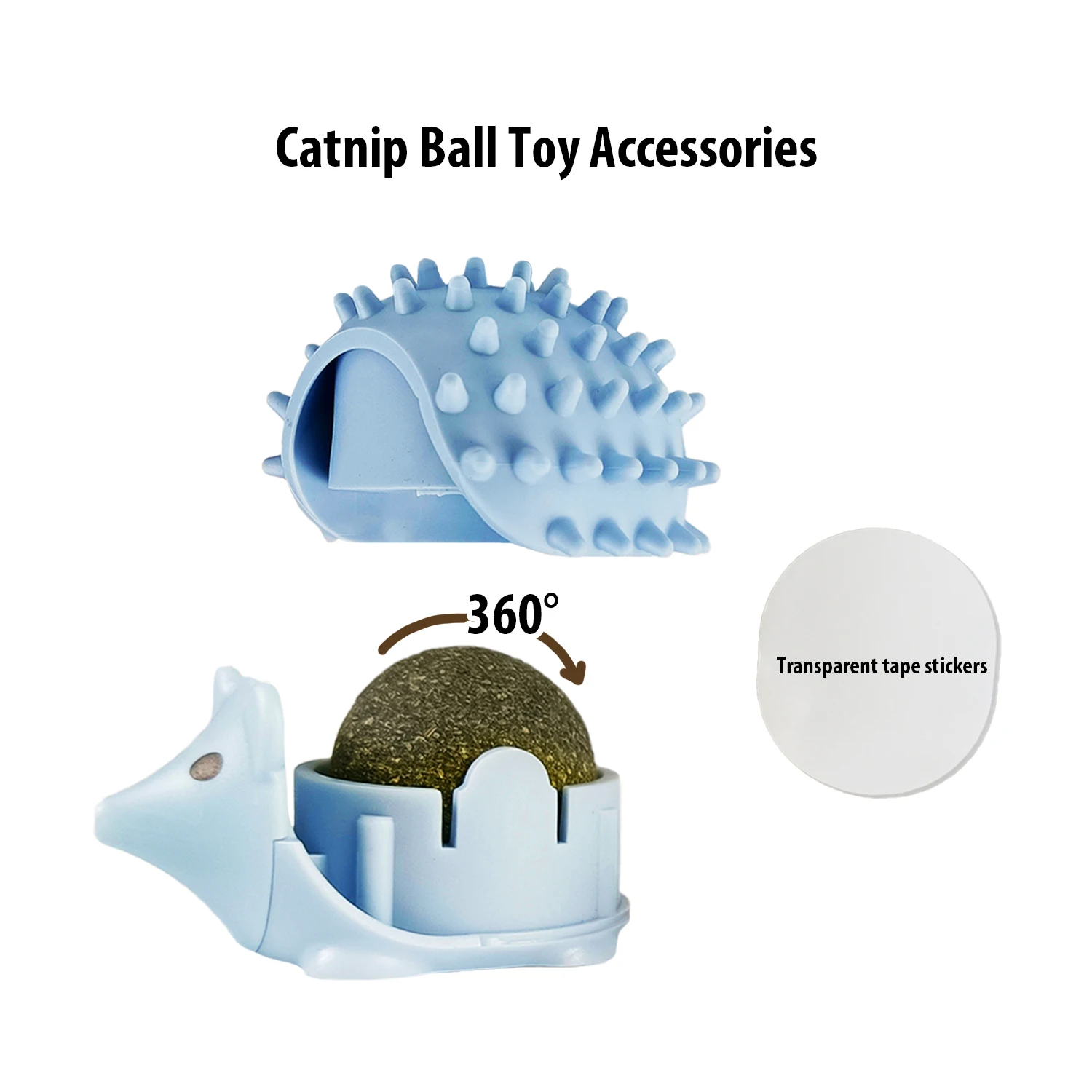 C4P Wholesale dry massage hedgehog Natural Mint Leaf Catnip Balls for Cats Wall Balls  Lollipops Treats Magic Ball for Cat