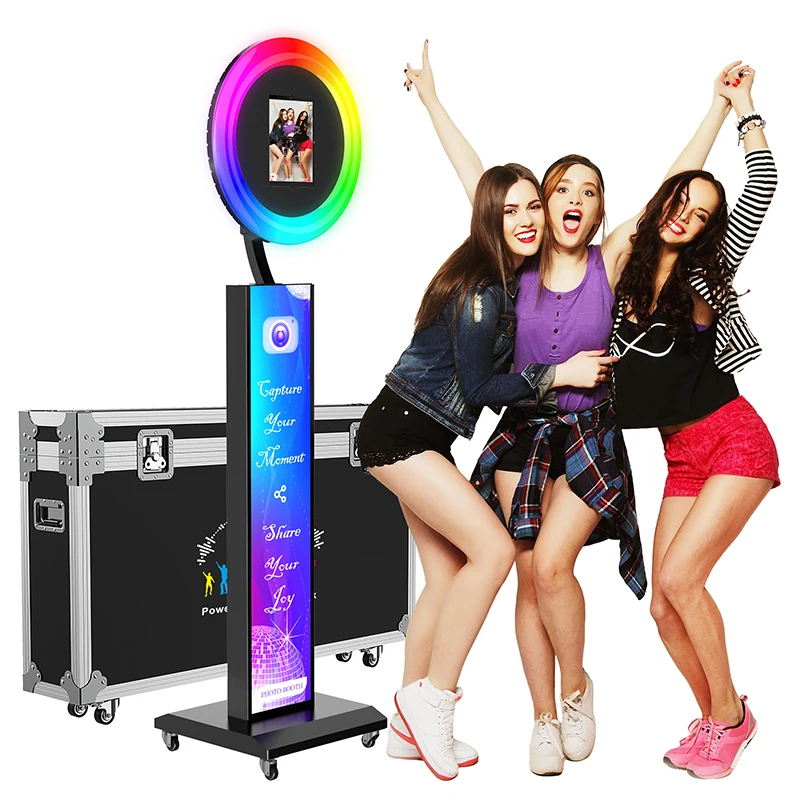 Wholesale 10.9 10.2 10.5 11 12.9 13Inch Ipad Photobooth Selfie Wedding Ipad Photo Booth Stand Open Air Ipad Photo Booth Machine