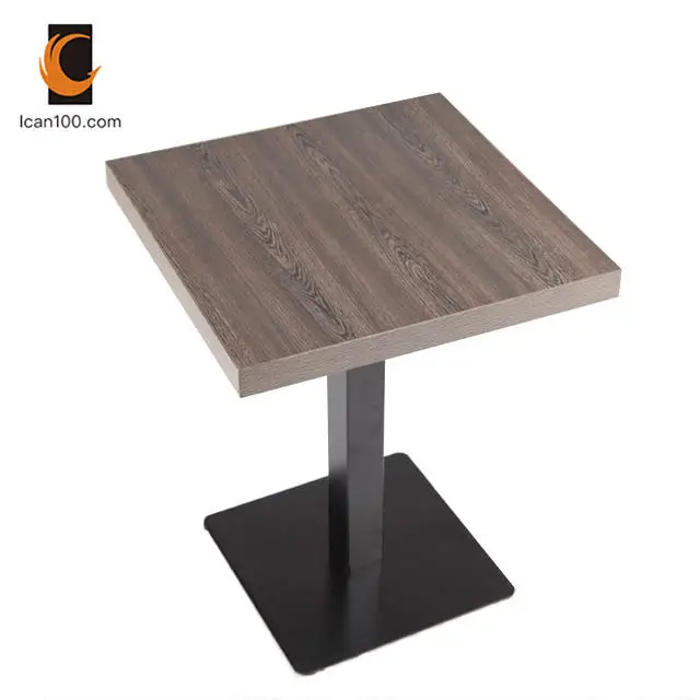 Simple Design Melamine Table Dining Room Furniture Solid Wood Dining Table Square Restaurant Tables