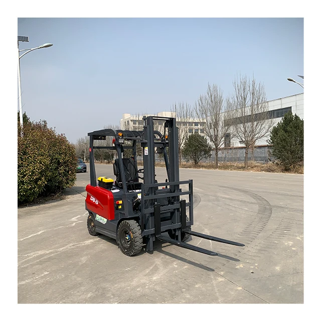 Four - Wheel Electric Forklift 3 Meter Lifting Hydraulic Forklift For Exporting