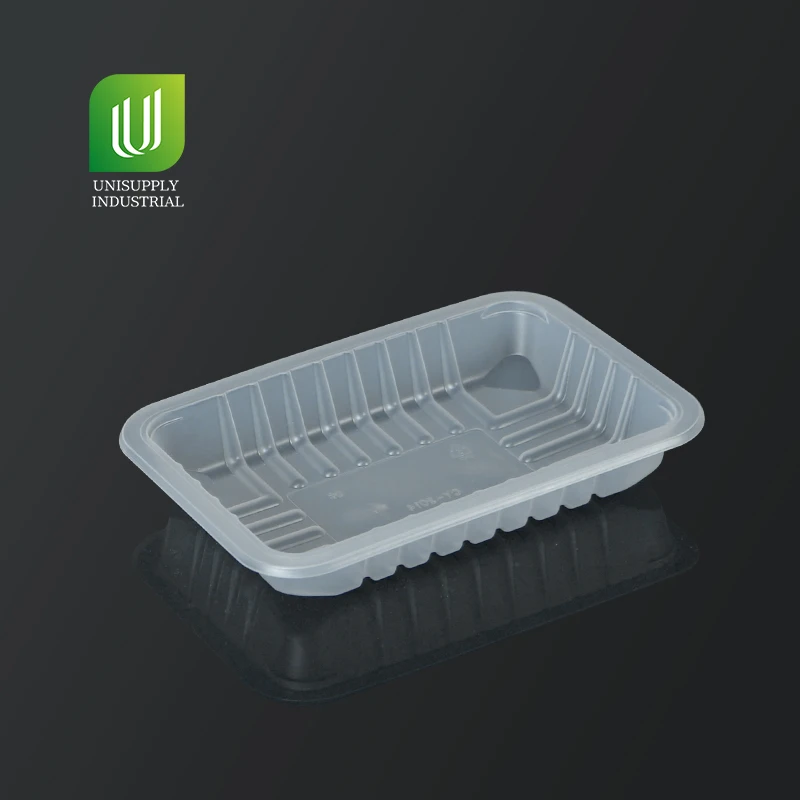 Supermarket Disposable Tray Meat Seafood Plastic Packaging Plate Vegetable Fruit