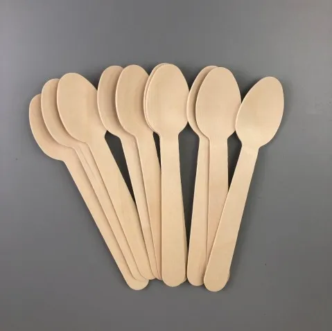 Whole Sale  Wooden Disposable Cutlery 140mm Spoon