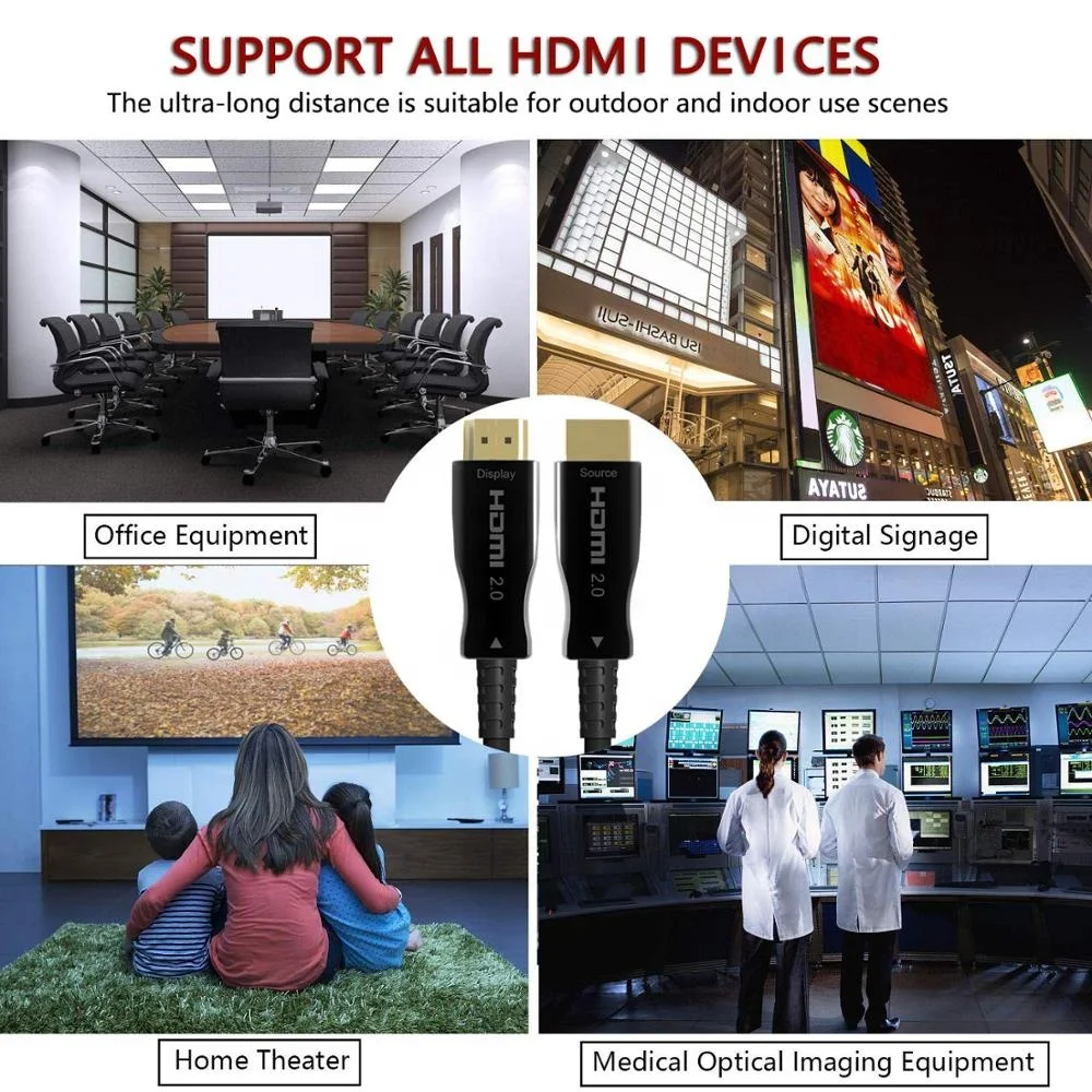 15m High Speed HDMI Active Fibre Optic cable AOC 4k 60HZ Hdmi Optical Fiber hdmi cable