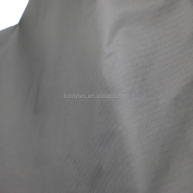 GRS 100%Recycled nylon 0.5 ripstop taffeta fabric with PU coated