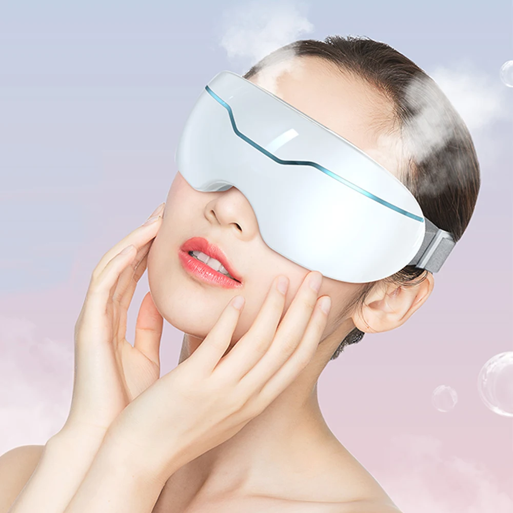 Steam Eye Mask Nano Atomization Steam Electric Smart Eye Massager for Dry Eyes Relief Dark Circles and Puffiness