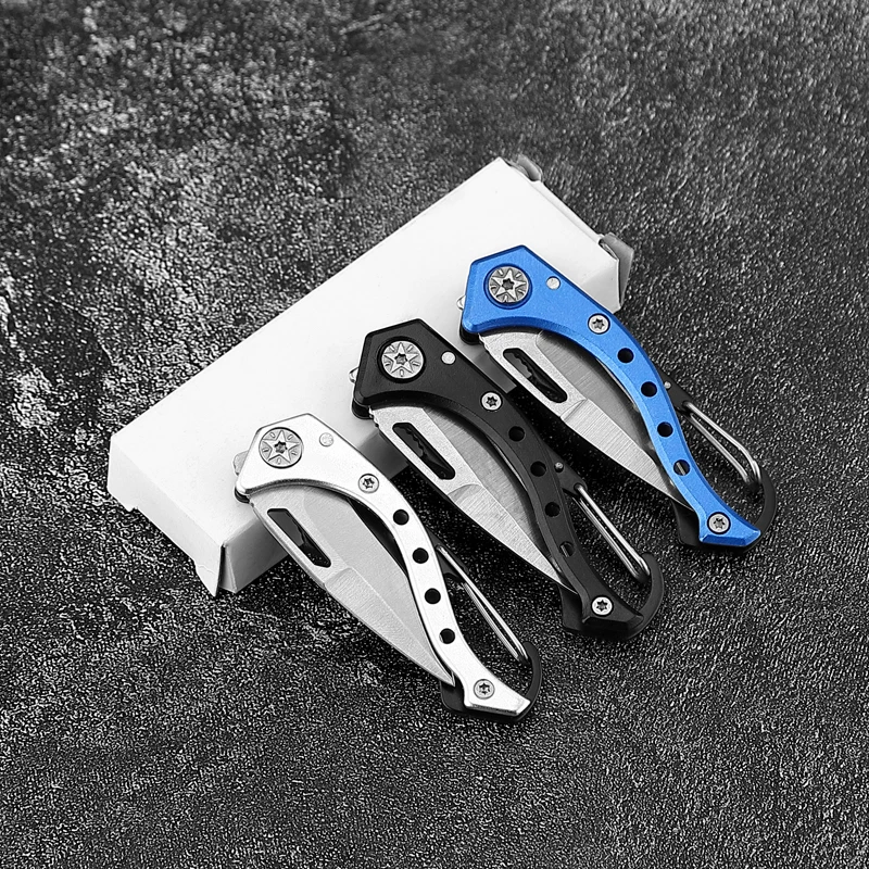 Wholesale outdoor camping survival folding mini pocket knife lightweight custom handle color tactical mini pocket knife