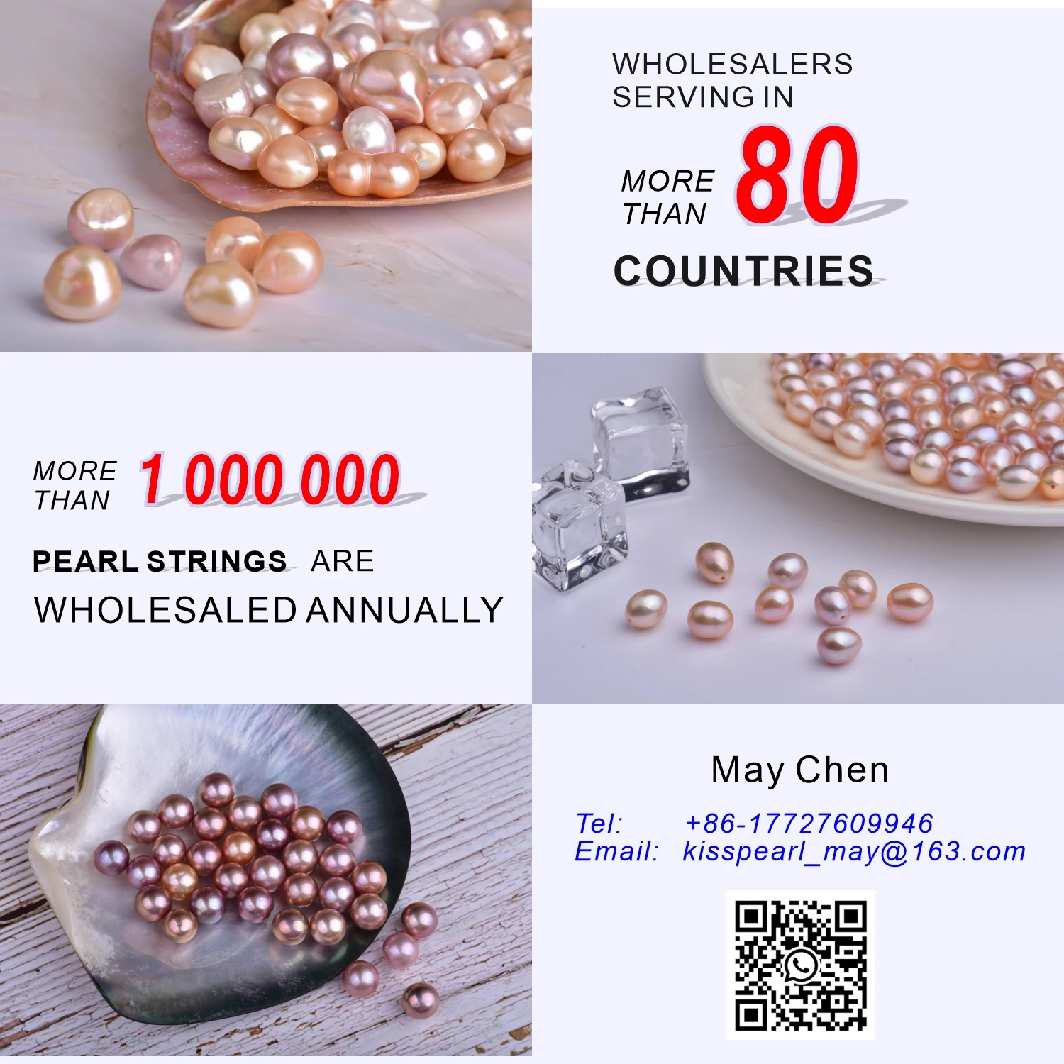16 Inch Potato Shape Pearl Necklaces 7-8MM Copper Material Wholesale Natural Freshwater Pearl