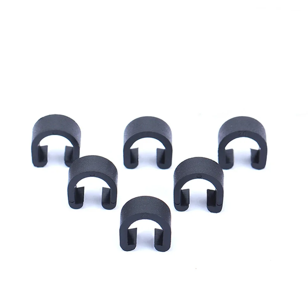 30PCS RISK Bike Bicycle Plastic C-Type Shift Brake Cable Buckle Organizer U Shaped Snap Clamp Hydraulic Hose Frame Clip
