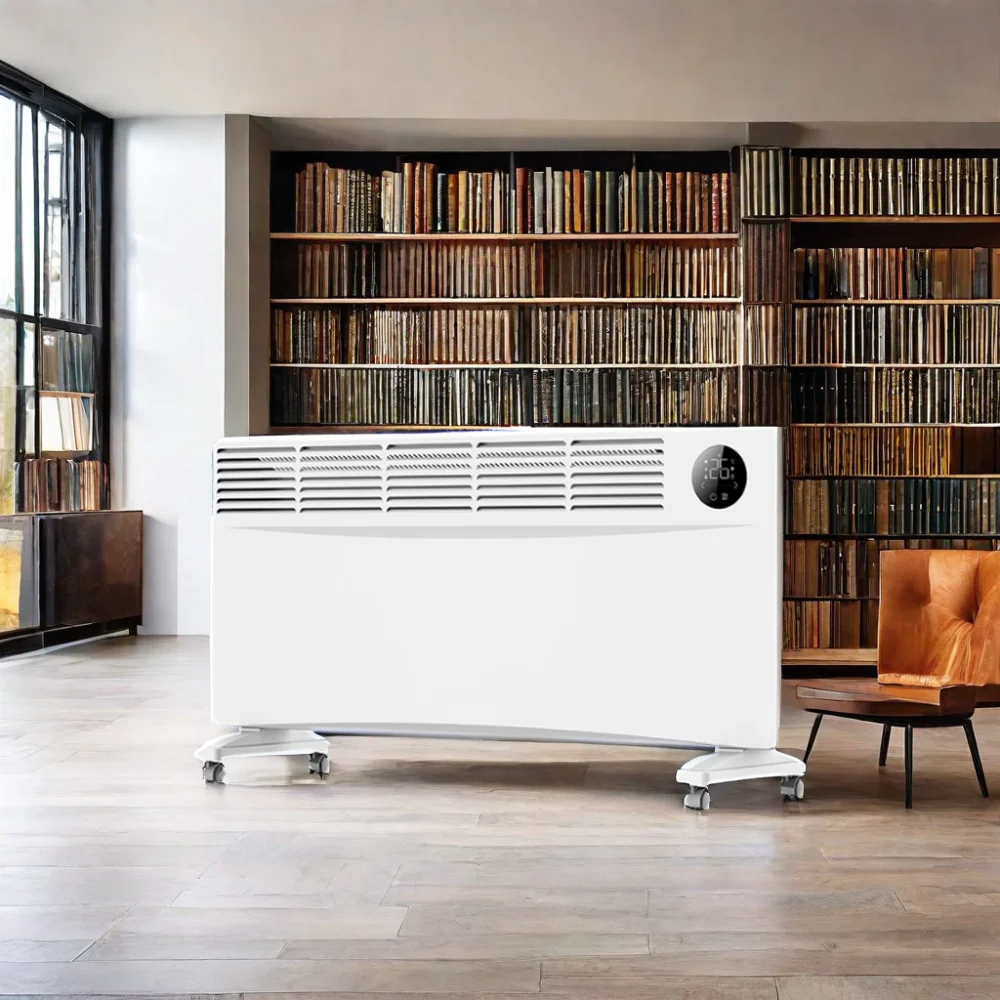 double overheat protection Wall mounted standing 2000w 2500w touch control switch 1500w WIFI IP24 electric convector heater