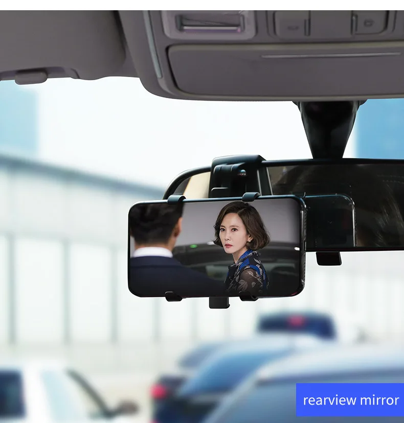 HUD instrument panel snap on car phone holder with rotating adjustable navigation free clip on phone holder